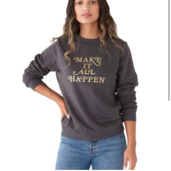 ban.do Tops - Ban.do “Make it all Happen” Sweatshirt NWT Sz M